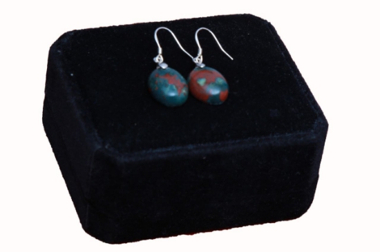 Picture of BLOOD STONE Ear Rings