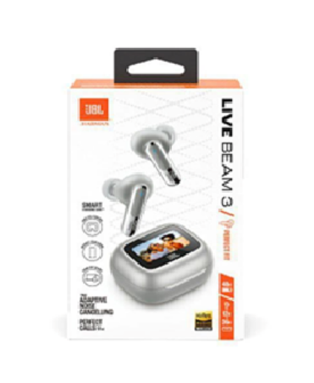 Picture of JBL Beam 3 Perfect Fit True Adaptive Noise Cancelling Earbuds – Silver