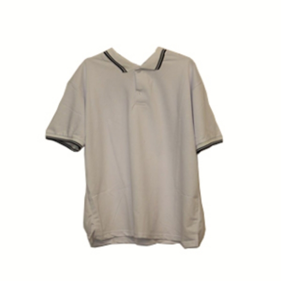 Picture of Polo T-shirt  ( White with black stripe )