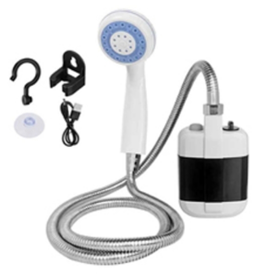 Picture of Portable Camping Shower Outdoor USB Rechargeable Shower Head Bathing