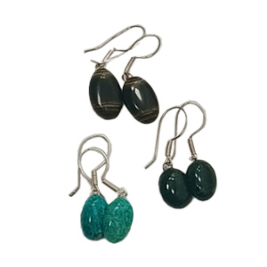 Picture of Earring   jame stone (silver )