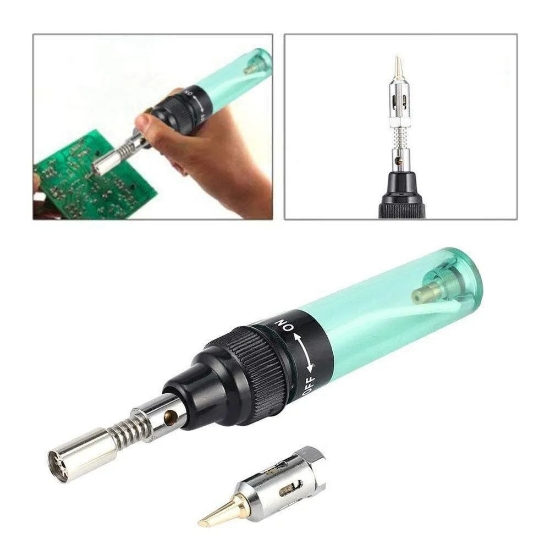 Picture of Gas Soldering Iron with Butane Gas Canister – Portable & Fast Heating