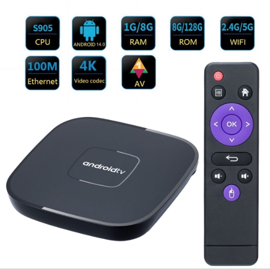 Picture of Android 4K 5G WiFi TV Set-Top Box Quad Core Processor