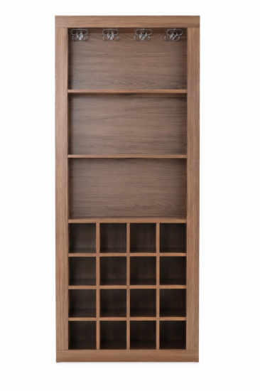 Picture of Politorno Tall Wooden Cabinet & Stemware Holder